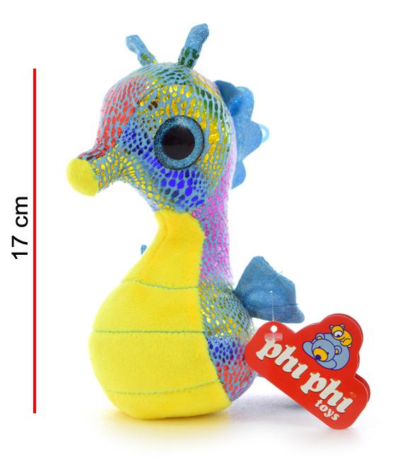 Bonito Regalo De Caballito De Mar De Felpa Verde, 27 Cm