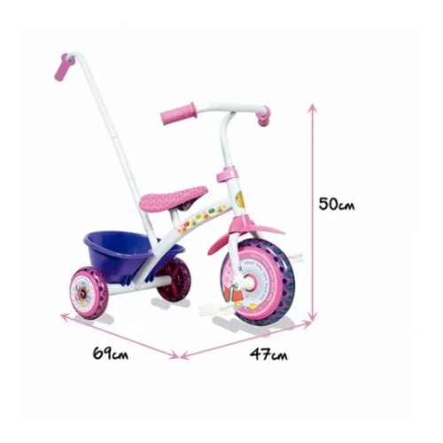 Distribuidora ORFEI Catalogo TRICICLO UNIBIKE LITTLE PEPPA PIG C BARRA 301801